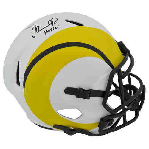 Orlando Pace Signed Rams Lunar Eclispe Riddell Full Size Speed Replica Helmet w/HOF'16