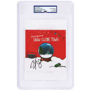 Brad Paisley Signed 'Snow Globe Town' 5x5 CD Insert - (PSA/DNA Encapsulated)