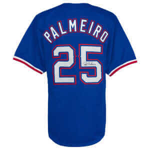Rafael Palmeiro Signed Blue Custom Baseball Jersey