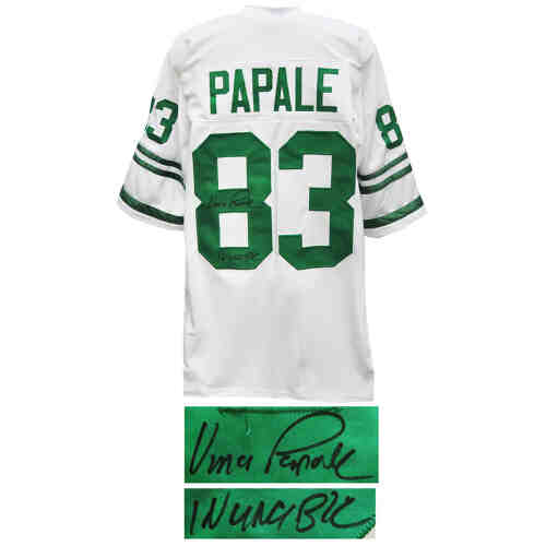 Vince Papale Signed White Throwback Custom Football Jersey w/Invincible