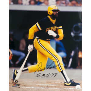Dave Parker Signed Pittsburgh Pirates Black Jersey Action 16x20 Photo w/NL MVP 78