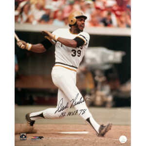 Dave Parker Signed Pittsburgh Pirates White Jersey Action 16x20 Photo w/NL MVP 78