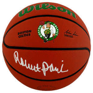 Robert Parish Signed Wilson Boston Celtics Logo NBA Basketball