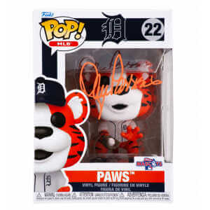 Lance Parrish Signed Detroit Tigers 'Paws' MLB Mascot Funko Pop Doll #22