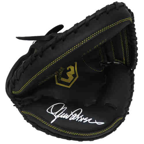 Lance Parrish Signed Franklin Black Baseball Catchers Glove