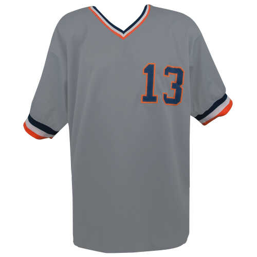 Lance Parrish Signed Gray Custom Baseball Jersey - Image 3