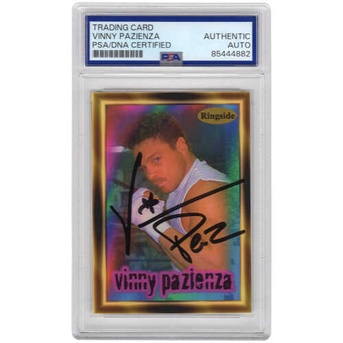 Vinny 'Paz' Pazienza Signed 1996 Ringside Boxing Card #24 - (PSA Encapsulated)