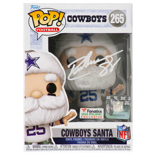 Drew Pearson Signed Dallas Cowboys SANTA Funko Pop Doll #265