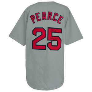 Steve Pearce Signed Grey Custom Baseball Jersey w/2018 WS MVP