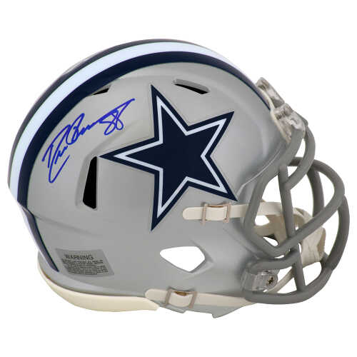 Drew Pearson Signed Dallas Cowboys Riddell Speed Mini Helmet