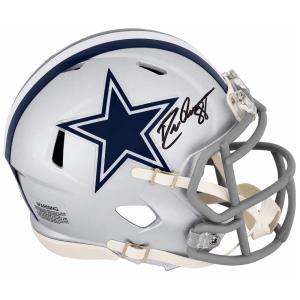 Drew Pearson Signed Cowboys Riddell Speed Mini Helmet