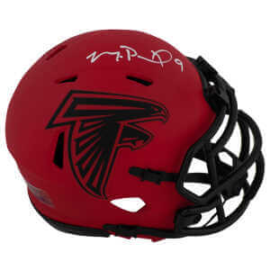 Michael Penix Jr. Signed Atlanta Falcons RAVE Riddell Speed Mini Helmet
