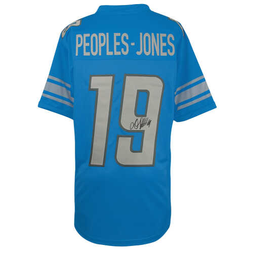 Donovan Peoples-Jones Signed Blue Custom Jersey