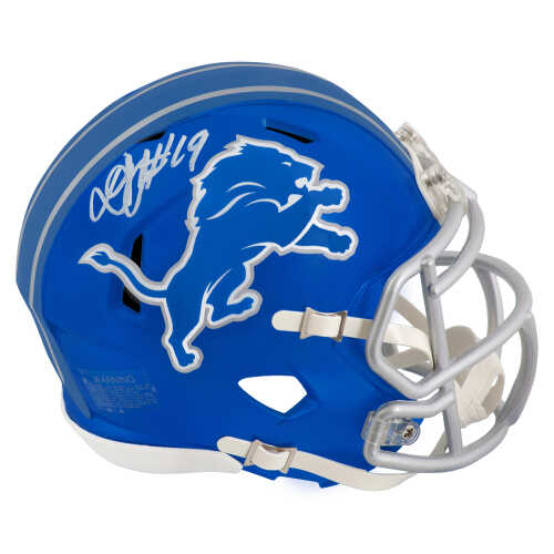 Donovan Peoples-Jones Signed Detroit Lions FLASH Riddell Speed Mini Helmet