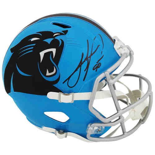 Julius Peppers Signed Carolina Panthers FLASH Riddell Full Size Speed Replica Helmet