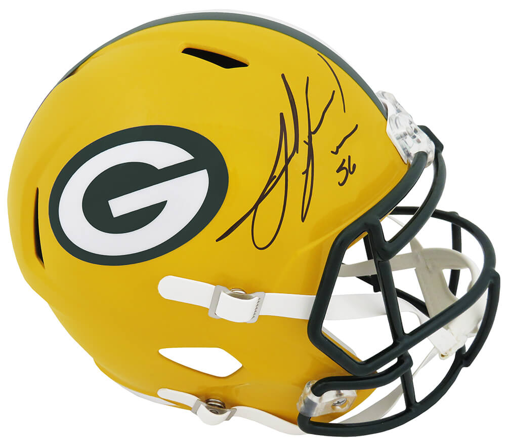 Schwartz Sports Memorabilia PEPREP310 Julius Peppers Signed Green Bay Packers Riddell Full Size Speed Replica Helmet