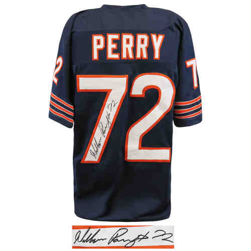 William Perry Signed Navy Custom Throwback Jersey