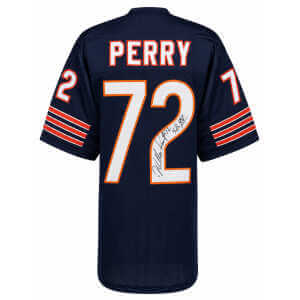 William Perry Signed Navy Custom Football Jersey w/SB XX