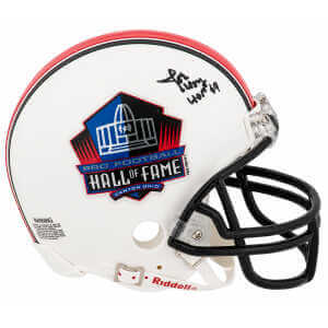 Joe Perry Signed Hall of Fame Logo Riddell (VSR4) Mini Helmet w/HOF'69