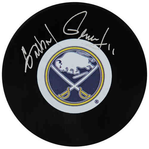 Gilbert Perreault Signed Buffalo Sabres Logo Hockey Puck