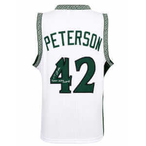 Morris Peterson Signed White Custom College Basketball Jersey w/2000 NCAA Champs