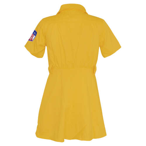 Lori Petty Signed Racine Belles Yellow Costume Women's Baseball Jersey w/Kit - Image 2