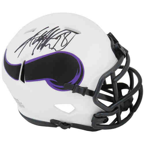 Adrian Peterson Signed Minnesota Vikings Lunar Eclipse Riddell Speed Mini Helmet