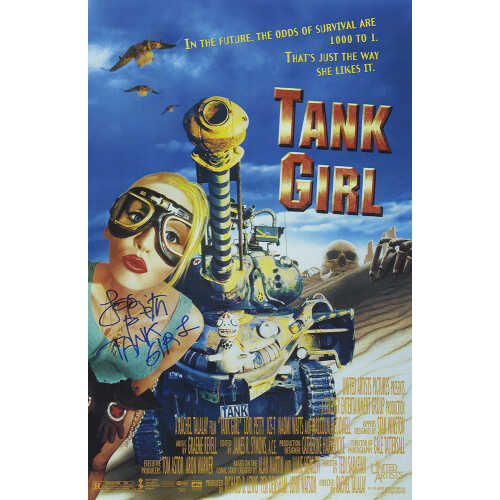 Lori Petty Signed Tank Girl 11x17 Movie Poster w/Tank Girl