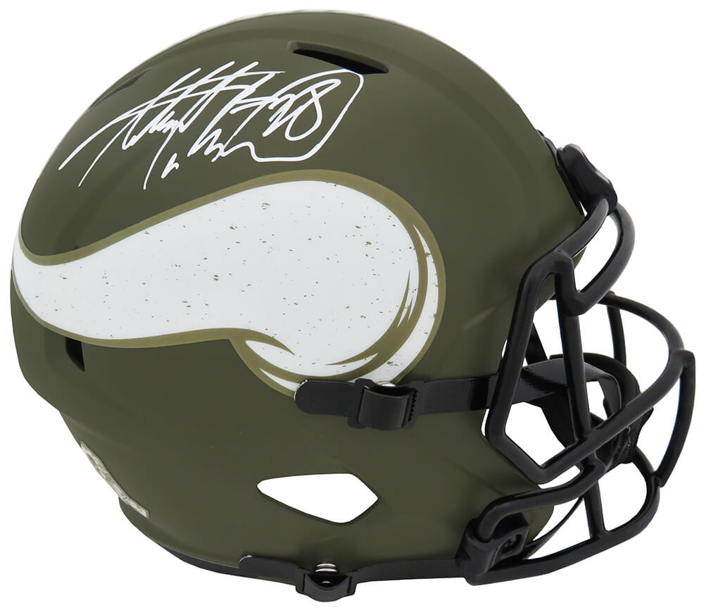 Adrian Peterson Signed Minnesota Vikings Salute To Service Riddell Full  Size Speed Replica Helmet – Schwartz Sports Memorabilia