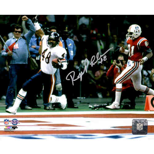 Reggie Phillips Signed Chicago Bears Super Bowl XX Int Return Touchdown 8x10 Photo