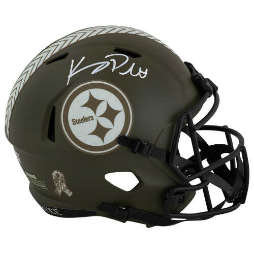 Kenny Pickett Signed Pittsburgh Steelers SALUTE 2022 Riddell Full Size Speed Replica Helmet - (Fanatics)