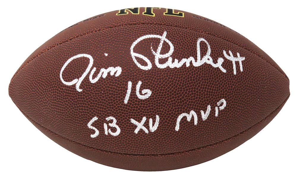 Jim Plunkett Autographed Footballs, Signed Jim Plunkett Inscripted