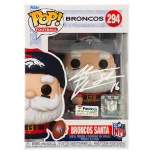Jake Plummer Signed Denver Broncos Santa Funko Pop Doll #294 w/Snake