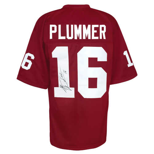 Jake Plummer Signed Red T/B Custom Football Jersey w/Snake