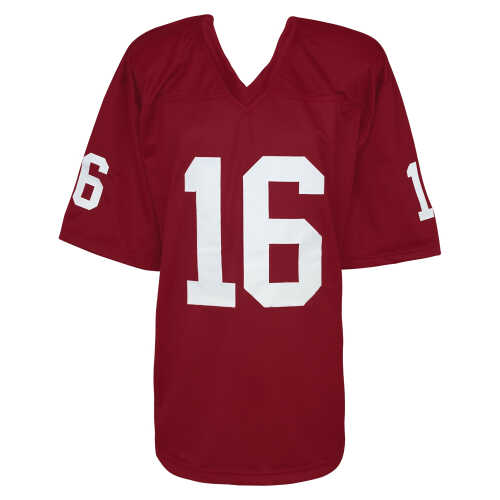 Jake Plummer Signed Red T/B Custom Football Jersey w/Snake - Image 3