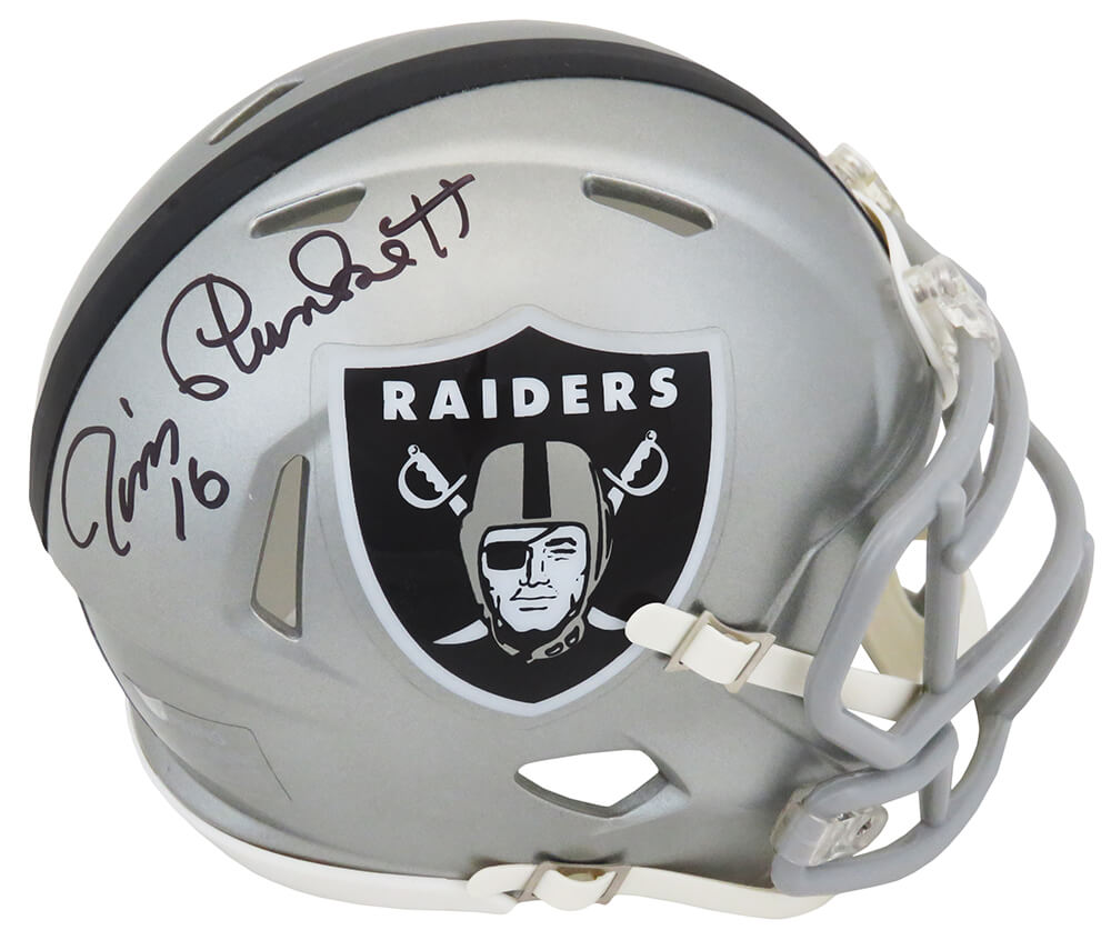 Jim Plunkett Autographed Oakland Raiders Mini Helmet