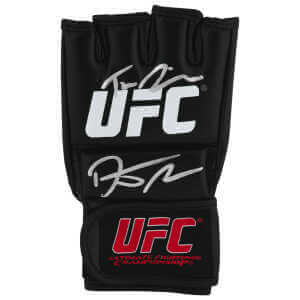 Dustin Poirier Signed Black MMA Fighting Glove w/The Diamond