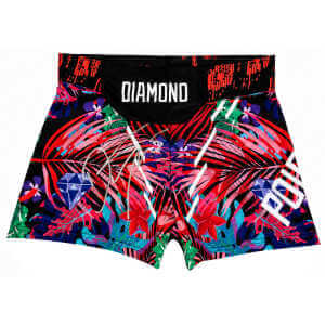 Dustin Poirier Signed MMA Multi Color Fighting Shorts