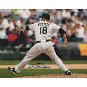 Cliff Politte Signed White Sox Action 8x10 Photo