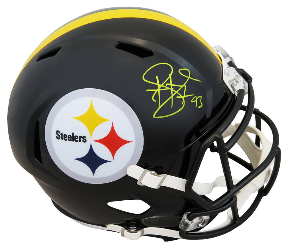 Troy Polamalu Pittsburgh Steelers Autographed Riddell Speed Mini