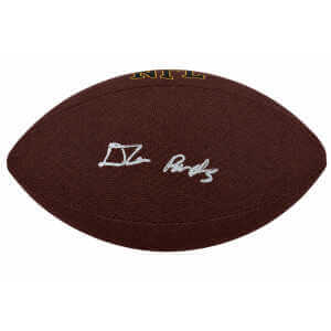 D'Angelo Ponds Signed Wilson Super Grip Full Size NFL Football