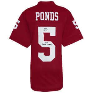 D'Angelo Ponds Signed Red Custom College Football Jersey w/2025 National Champs