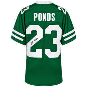 D'Angelo Ponds Signed Green Custom Football Jersey