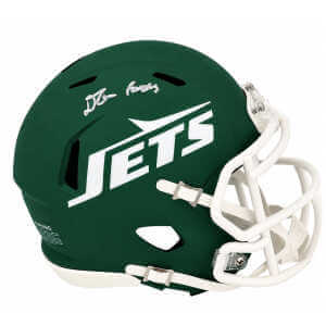 D'Angelo Ponds Signed New York Jets RAVE Riddell Speed Mini Helmet