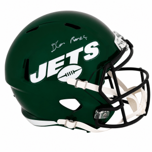D'Angelo Ponds Signed New York Jets (2019-2023 Style) Green Riddell Full Size Speed Replica Helmet