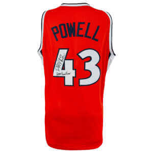 Roger Powell Jr. Signed Orange Custom Basketball Jersey w/The Rev, 2005 Final Four