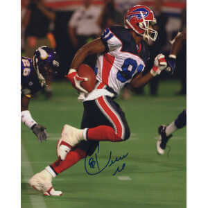 Peerless Price Signed Buffalo Bills Running vs Vikings Action 8x10 Photo