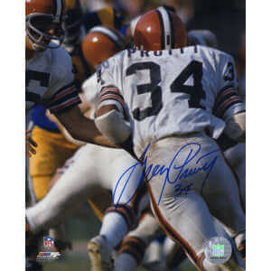 Greg Pruitt Signed Cleveland Browns White Jersey Action 8x10 Photo