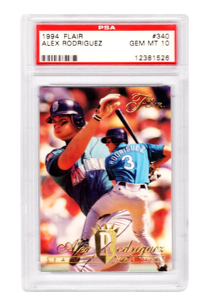 Alex Rodriguez Mariners 1994 Flair Baseball #340 RC Rookie