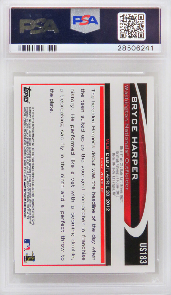  2012 Topps Update #US299 Bryce Harper All Star Baseball Card  from Rookie Season : Collectibles & Fine Art